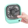 Asztali mini ventilátor USB töltéssel, 2 sebességfokozattal, kompakt kivitel