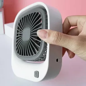   Asztali mini ventilátor USB töltéssel, 2 sebességfokozattal, kompakt kivitel