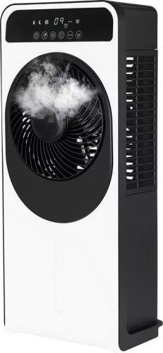 2 az 1-ben ventilátor köd funkció, 12 sebesség, LED kijelző, távirányító
