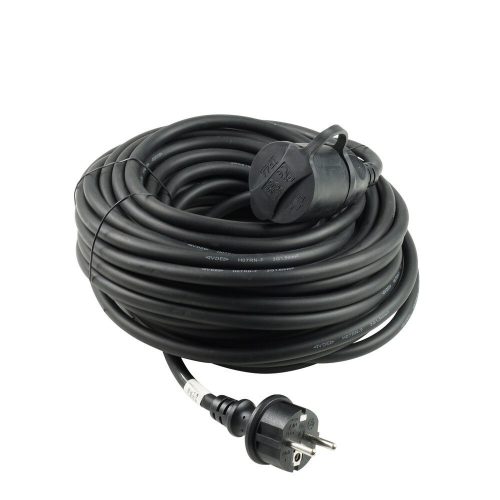 Kültéri hosszabbító kábel 20m - EU dugvilla és aljzat, IP44, H07RN-F 3x1,5mm2