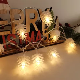   Modee Karácsonyi LED Füzér Dekor Elemes C3012 (10LED/135cm/15cm)