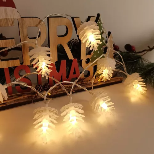 Modee Karácsonyi LED Füzér Dekor Elemes C3012 (10LED/135cm/15cm)