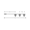 Modee Karácsonyi LED Füzér Dekor Elemes C3012 (10LED/135cm/15cm)