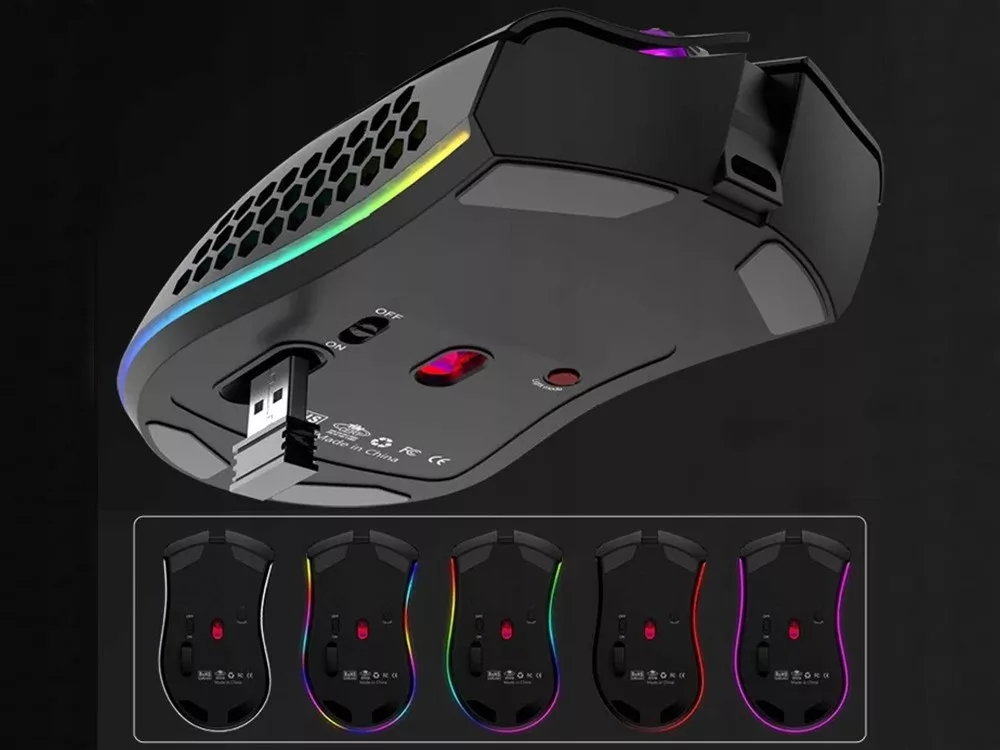 Vezeték nélküli gamer egér – USB-C töltés