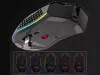 Akkus Vezeték nélküli gamer egér RGB világítással, állítható DPI, tölthető