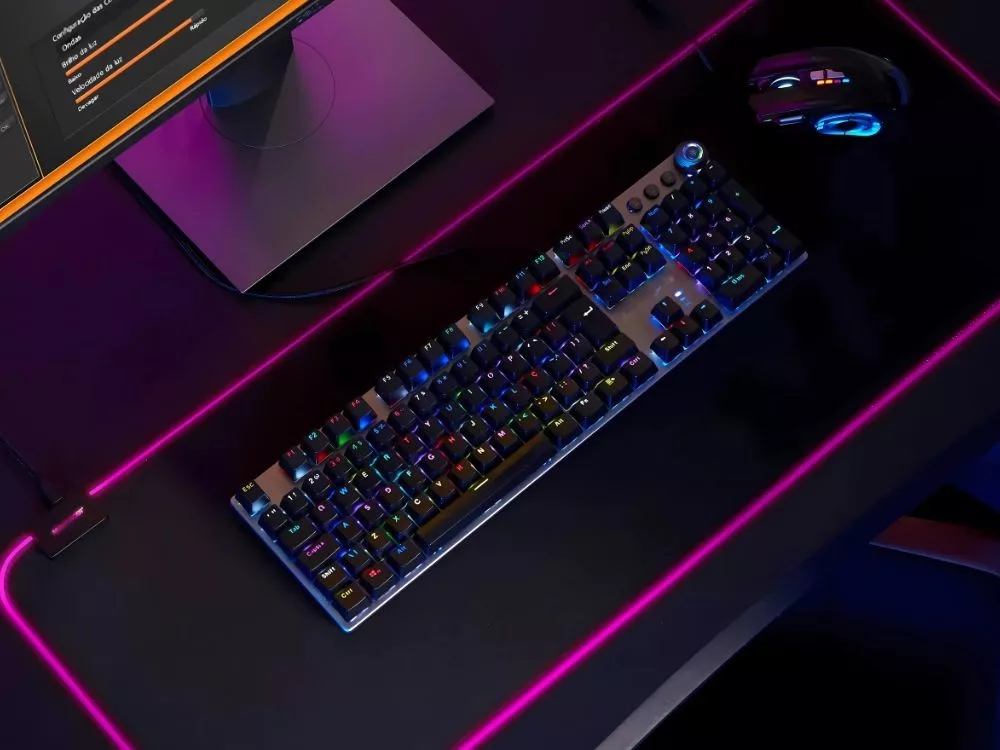 RGB gamer egérpad – XL méret