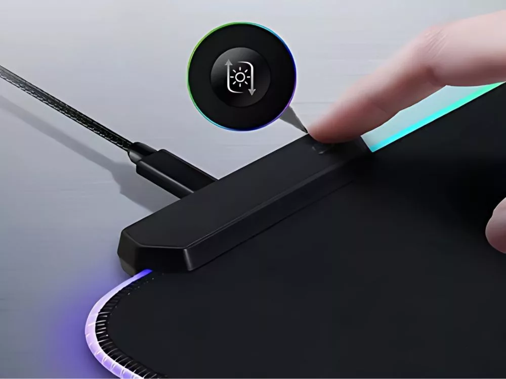 RGB gamer egérpad világítással