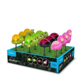   Modee LED szolár napelemes dekor kerti lámpa – csiga, katica, teknős, flamingó