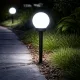 Napelemes kerti lámpa leszúrható 38 cm, hideg fehér, IP44, LED szolár lámpa