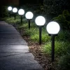 Napelemes kerti lámpa leszúrható 38 cm, hideg fehér, IP44, LED szolár lámpa