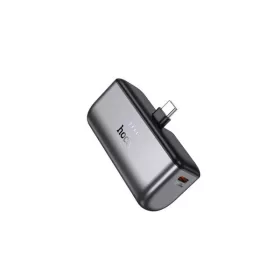 HOCO PD 20W powerbank 5000 mAh, USB-C, kompakt külső akkumulátor, fekete