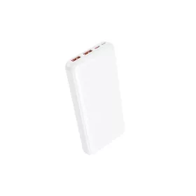 Powerbank PD 20W QC 22.5W gyorstöltéssel, 10000 mAh, USB-C, LED kijelző, fehér