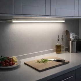 LED pult alá világítás T5 8W, 800 lumen, 4000K, 57cm, összeköthető szekrénylámpa