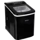 Elektromos jégkészítő 12 kg/24h, gyors jég adagoló, LCD, időzítő, fekete inox