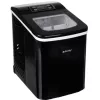 Elektromos jégkészítő 12 kg/24h, gyors jég adagoló, LCD, időzítő, fekete inox