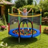 Gyerek trambulin 140 cm védőhálóval, mini trambulin, biztonságos 6 lábas kivitel