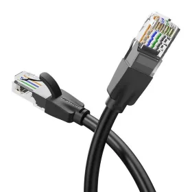   CAT6 UTP internetkábel 1,5 m - RJ45 LAN kábel, fekete, 1000 Mbps