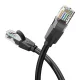 CAT6 UTP internetkábel 1,5 m - RJ45 LAN kábel, fekete, 1000 Mbps