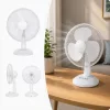 Asztali ventilátor 40 W - 30 cm lapátátmérő, 3 fokozat, oszcilláló, fehér