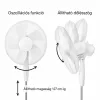Álló ventilátor 45 W - állítható magasság, oszcilláló, 3 sebességfokozat, fehér