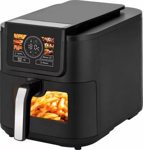 Forrólevegos fritoz 8 liter, AI automata programok, érintokijelzo, 1700 W, Slim