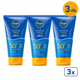   NIVEA 3 darabos naptej csomag Ultra SPF50+ 150 ml Nagyon Magas Fényvédelem