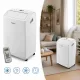 Whirlpool Mobil Klíma 2,6 kW Hűtő-fűtő, Hőszivattyús, 9000 BTU, 6th Sense, R290