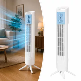 Álló Toronyventilátor 45 W 3 Sebesség, Oszcilláció, Időzítő, csendes működés