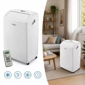   Whirlpool Mobil Klíma 3,5 kW Hűtő-fűtő, Hőszivattyús, 12000 BTU, 6th Sense, R290