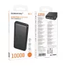 Clever Power Bank 10000 mAh Két USB Kimenet, USB-C, Fekete