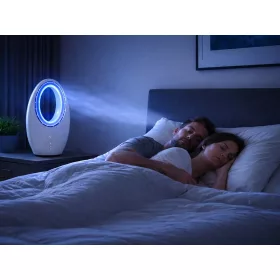 Lapát Nélküli Oszlopventilátor 60 W 90° Oszcilláció, Távirányító, Érintőpanel,