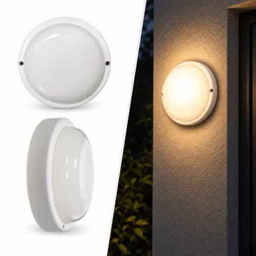 LED Mennyezeti és Fali Lámpa 15W 1350 lm, 4200K, IP64, Kültéri és Beltéri, Fehér