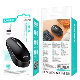   2.4G Vezeték Nélküli Optikai Egér 1200 DPI, USB Vevoegység, 3 Gombos Kialakítás