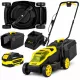CoreX akkumulátoros fűnyíró szénkefe nélküli kefe nélküli motor, 32cm 4,0Ah akku
