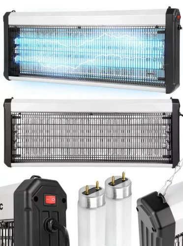 Elektromos UV Rovarcsapda 40 W – 3800 V, Akár 250 m2, Függeszthető
