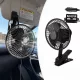 Autós ventilátor csiptetős rögzítéssel, 12V, forgófejes, 2 fokozatú