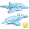 INTEX Felfújható Delfin Matrac Gyerekeknek 175 × 66 cm – 2 Kapaszkodóval