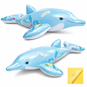   INTEX Felfújható Delfin Matrac Gyerekeknek 175 × 66 cm – 2 Kapaszkodóval