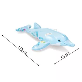   INTEX Felfújható Delfin Matrac Gyerekeknek 175 × 66 cm – 2 Kapaszkodóval