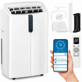   Mobil klíma WiFi vezérléssel 3,5 kW - 4 az 1-ben hűtő, fűtő és páramentesítő