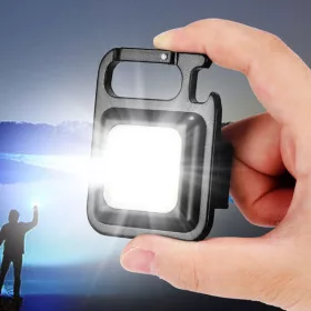   Multifunkciós mini COB LED lámpa – USB-s, kulcstartó, sörnyitó, mágneses
