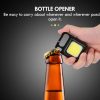 Multifunkciós mini COB LED lámpa – USB-s, kulcstartó, sörnyitó, mágneses