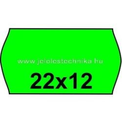 Pricing tape Green 1 line 14.5m Pantone (22x12mm) 1200pcs/roll