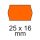 Cenová páska Orange 2 rady 14,5m (25x16mm) 900ks/rolka