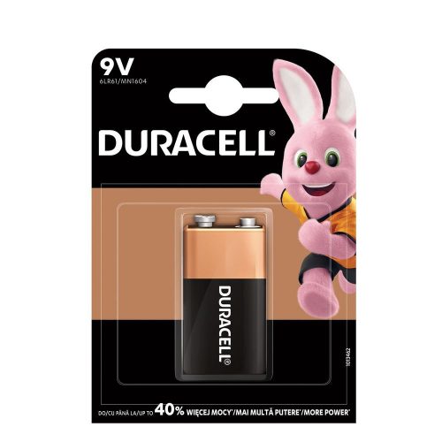 Duracell Basic Alkaline Durable 9V Battery (MN1604) B1