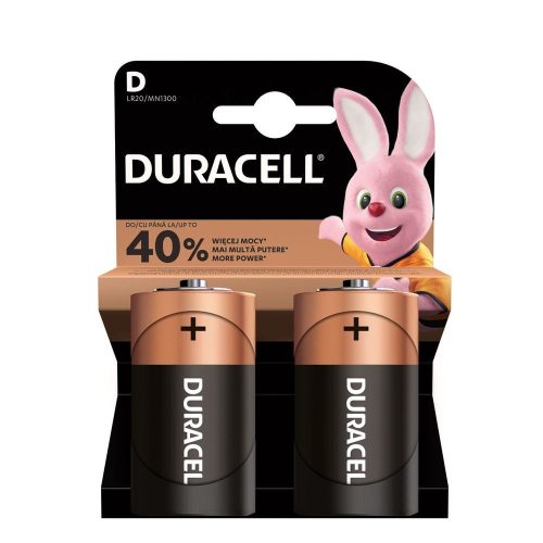 Duracell Basic Alkaline Durable Goliath Battery D (MN1300) LR20 (1.5V) B2