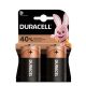 Duracell Basic Alkaline Durable Goliath Battery D (MN1300) LR20 (1.5V) B2