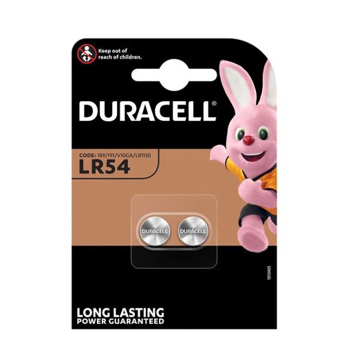 Duracell Button Cell Alkaline AG10 / LR54 (1.5V) B2