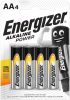 Energizer Alkaline Power Alkaline Durable Pencil Battery AA LR6 B4
