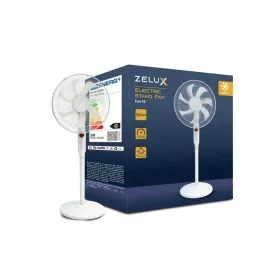 Álló ventilátor, Zelux 50W, 3 fokozat, időzítő, oszcilláló, 45 cm lapátátmérő,